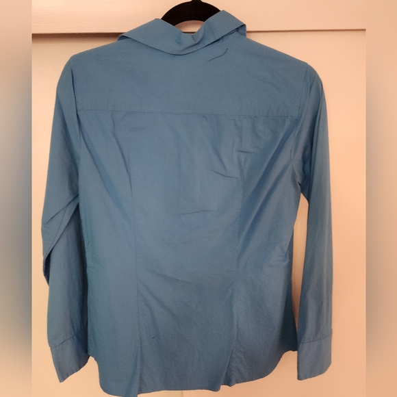 J. Crew Haberdashery Women's Blue Button Down Shirt - Picture 3 of 3